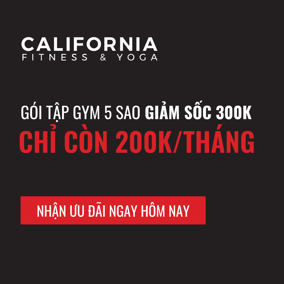 Mã Giảm Giá California Fitness & Yoga Gói Tập Gym 200K